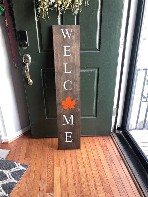 Welcome Rustic Front Porch Sign Large Front Porch Sign Etsy Welcome