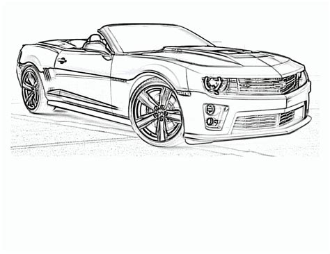 Camaro Coloring Pages for A Fast Learning | Educative Printable
