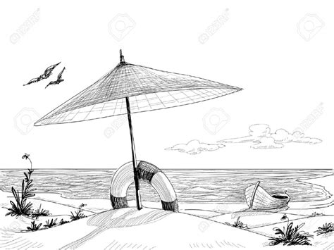 Beach Cartoon Drawing At Explore Collection Of