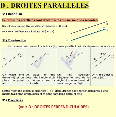 Droites Paralleles RÉpertoire De Maths Leclerc De Saint Gaudens