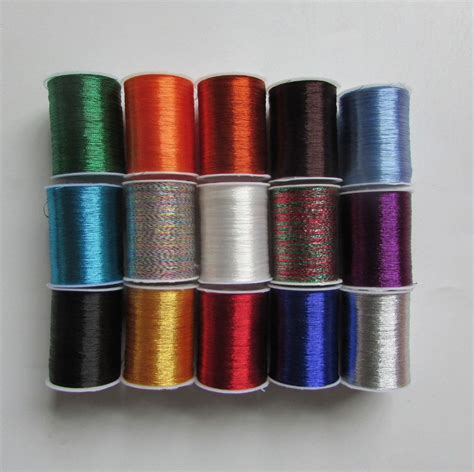 Fine Multi Colour Metallic Thread For Embroidery Sewing Etsy Sewing
