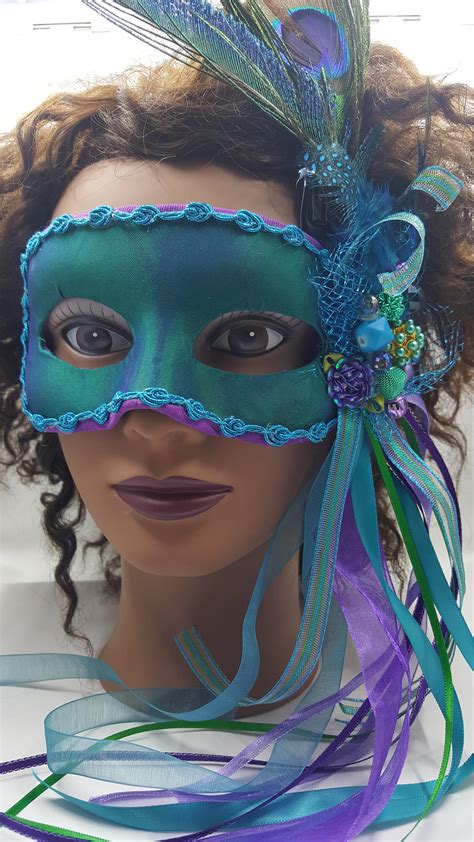 Peacock Masquerade Mask Wearable Soft Inside Fun Wedding Party Easy Halloween Costume Match