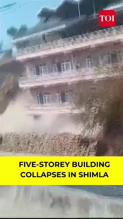 Caught On Camera Five Storey Building Collapses In Shimla News