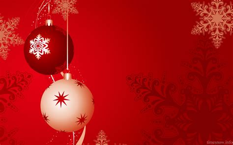 Free Download Christmas Background Red Balls Holiday Wallpapers Hd Free