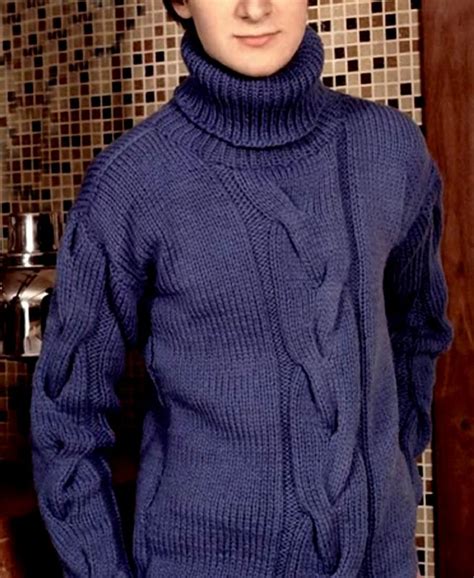 Элегантный мужской свитер: вязание спицами по схемам