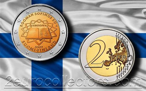 Finland 2€ 2007 50th Anniversary Of The Signing Of The Treaty Of Rome