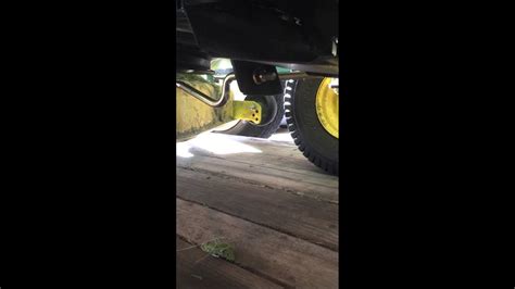 How To Adjust Height On Mowing Deck John Deere D100 Series Youtube