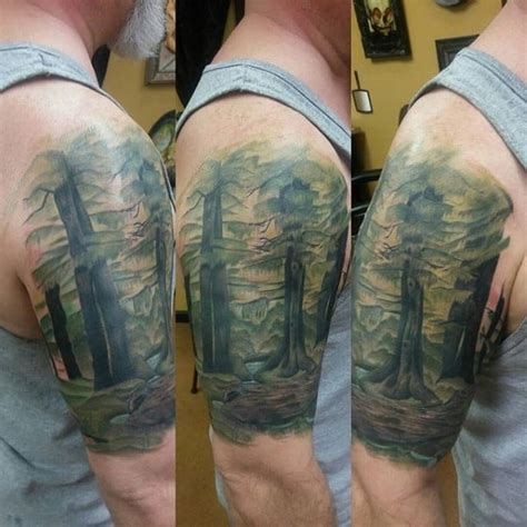 75 Tree Sleeve Tattoo Designs For Men Ink Ideas With Branches