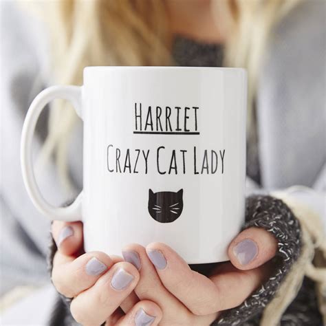 Personalised Cat Lady Mug By Sophia Victoria Joy
