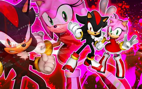 Shadow The Hedgehog And Amy Rose Wallpaper By Sonicthehedgehogbg On Deviantart