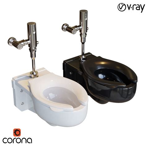 Toto Commercial Wall Mounted Toilet 3d Model Cgtrader