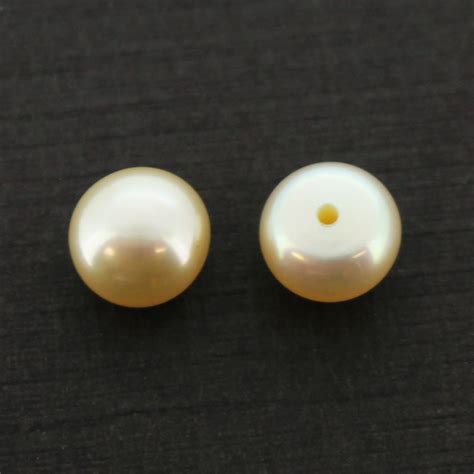 Wholesale Cream Freshwater Button Pearls 6 65mm June Birthstone