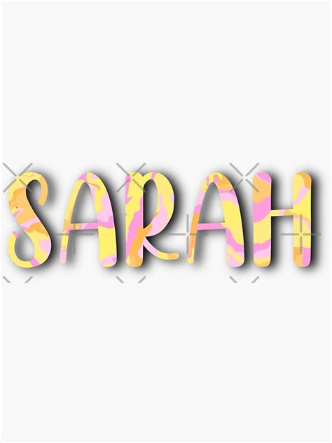 Sarah Sticker For Sale By Dolphin1128 Redbubble