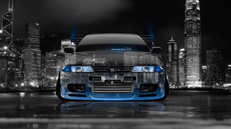 Nissan skyline jdm cars wallpaper 4k. 4K Wallpapers Nissan Skyline GTR R32 JDM Crystal City Car ...