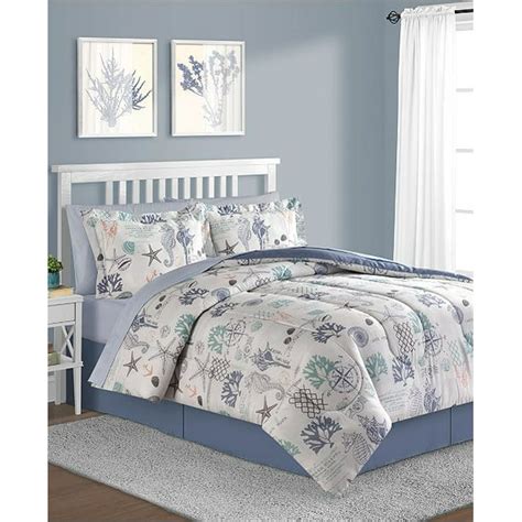 Gray Ocean Themed Bedding Bedding Design Ideas