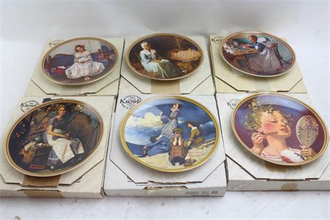 edwin m knowles craftsmanship collector plates 11 items property room