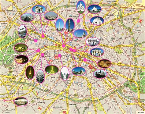 Paris France Tourist Map Paris France • Mappery