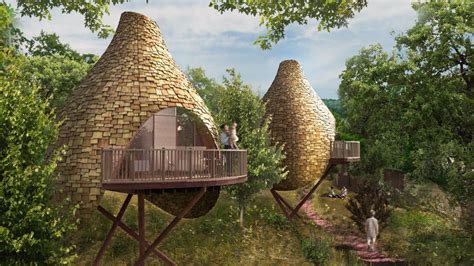 Guests will get to masjid selat in 15 minutes on foot. Energy-Efficient Bird Nest-Shaped Treehouses | Woodz