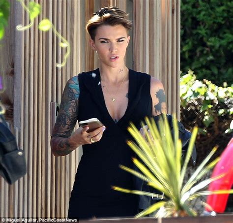 Ruby Rose Flaunts Cleavage And Tattooed Arms On Way To The Conan Show