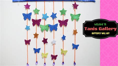 Stay awhile large wall sign. DIY -Butterfly and Star Wall-Room Decor | Paper Craft ...