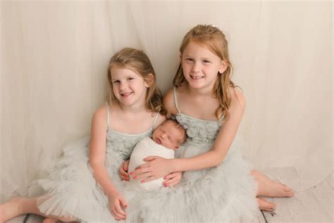 Newborn Baby Photography Brother With Big Sisters Greenville Sc