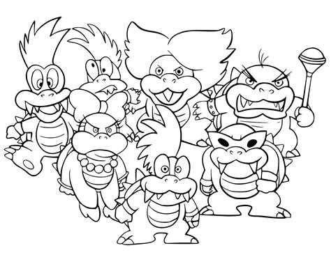There are several games, including mario brothers, super mario bros. Bowser Coloring Pages - Best Coloring Pages For Kids ...
