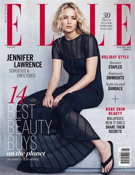 Jennifer Lawrence Na Okładce Elle Malaysia Jennifer Lawrence Na