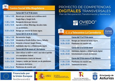 Competencias Digitales Enero 2024 ツ Centro Social Virtual De Oviedo