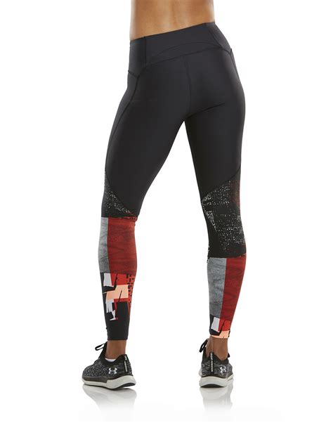 Womens Black Under Armour Printed Leggings Life Style Sports