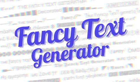 Fancy Text Generator Random Fancy Text Generator