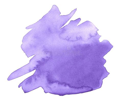 Lilac Watercolor Is A Trend Color An Isolated Abstract Spot With