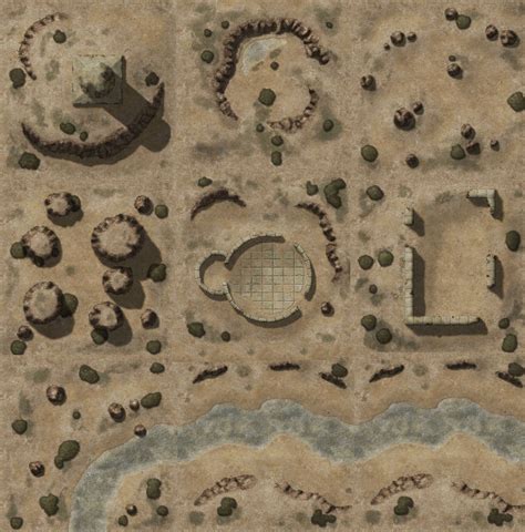 Desert Ruins Battle Map