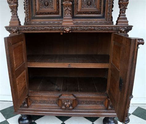 Rare Authentic Baroque Cabinet From Northern Germany Circa 1700 For