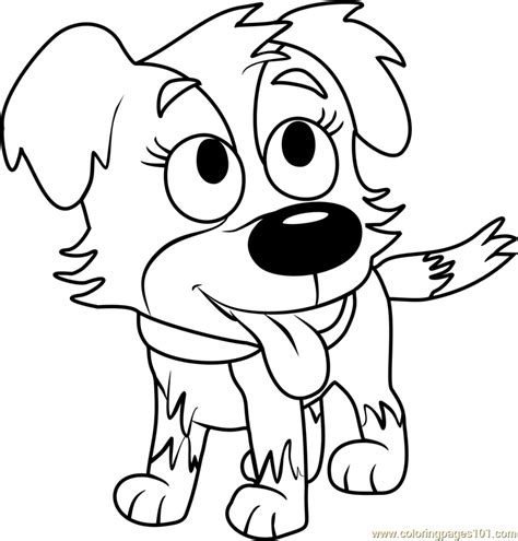 Pound Puppies Zipper Coloring Page Free Pound Puppies Coloring Pages