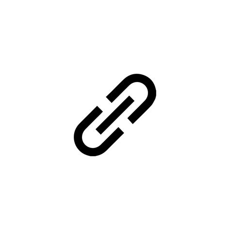 Link icon. Simple style social media poster background symbol. Link