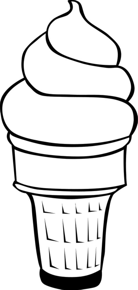 Make a coloring book with ice cream cone for one click. Ice Cream Cone Coloring Page - ClipArt Best