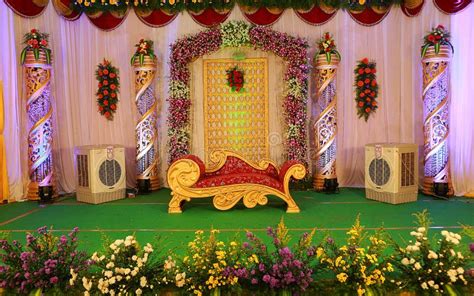 Indian Wedding Stage Stock Image Image Of Decoration 113415479