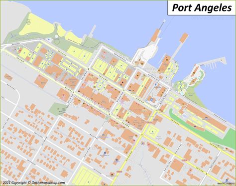 Port Angeles Map Washington Us Maps Of Port Angeles