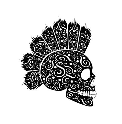 Mohawks Hairstyles Drawing Illustrations Royalty Free Vector Graphics