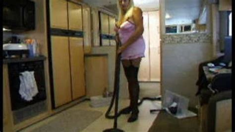 Vacuuming In Pink Corset And Stockings Adonna4fun S Clip Store Clips4sale