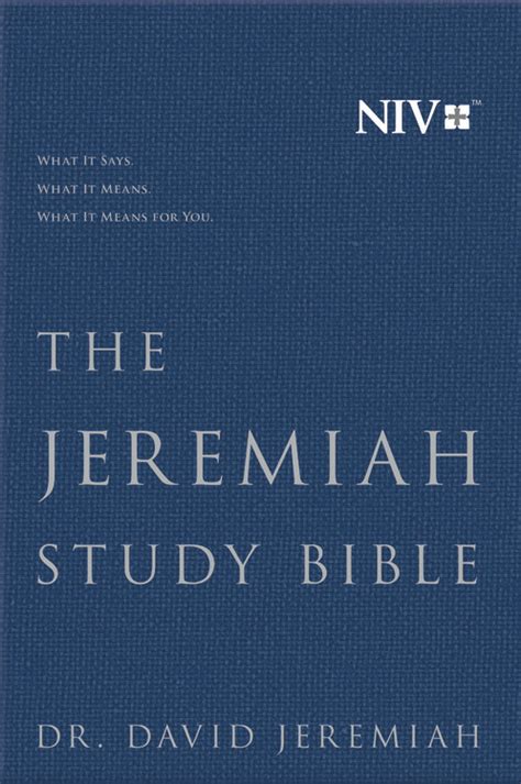 The Jeremiah Study Bible Niv By David Jeremiah Free Delivery At Eden