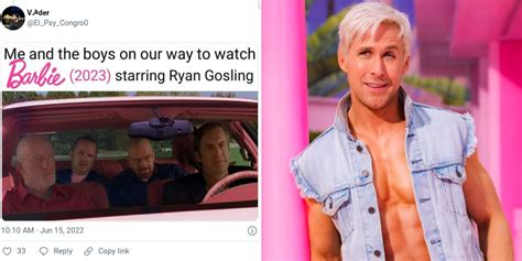 Barbie Best Twitter Reactions To Ryan Gosling As Ken