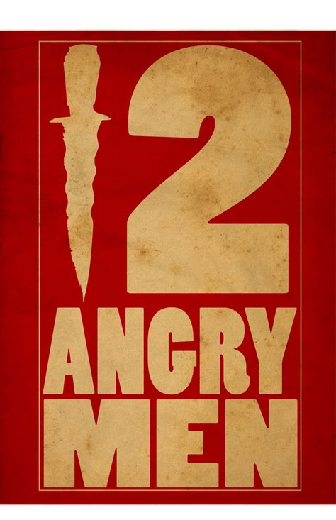 12 Angry Men Jesper Johannesen Minimalistic Poster 12 Angry Men