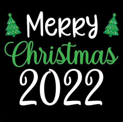 Premium Vector Merry Christmas 2022