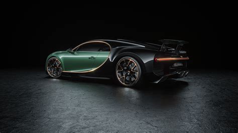 3840x2160 Green Bugatti Chiron Rear 4k Hd 4k Wallpapers Images