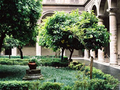 Green Courtyard In Rome Italy Entouriste