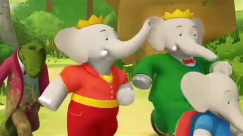 Prince Badou 🐘 👑 💙 Queen Celeste 🐘 👑 ️ And King Babar 🐘 👑 💚on The Run