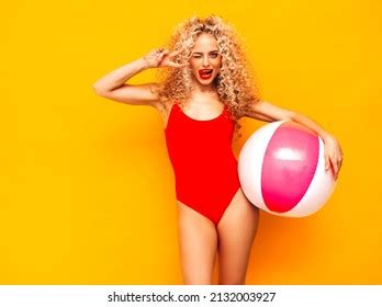 Beach Ball Woman Images Stock Photos Vectors Shutterstock