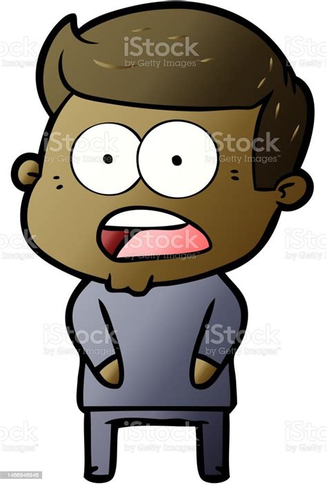 Cartoon Shocked Man Stock Illustration Download Image Now Adult