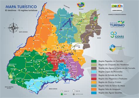 Mapa Da Regionalização De Goiás Doc Press™